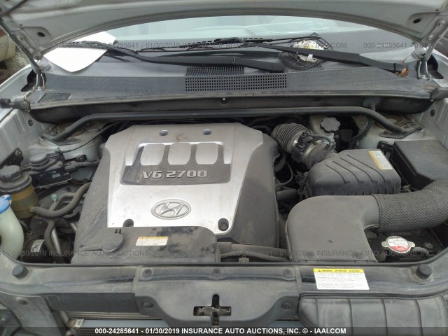 KM8JN12D96U317820 - 2006 HYUNDAI TUCSON GLS/LIMITED 银色 照片 10