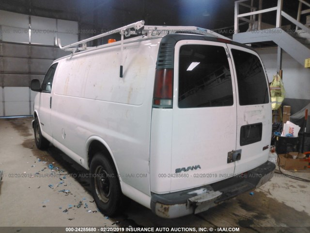 1GTGG25R8Y1182677 - 2000 GMC SAVANA G2500 WHITE photo 3