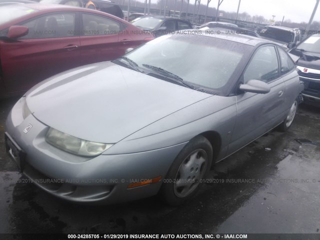 1G8ZH1274WZ108393 - 1998 SATURN SC2 GRAY photo 2