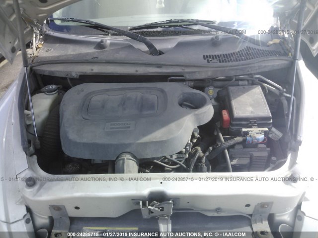 3GNDA23P18S641821 - 2008 CHEVROLET HHR LT SILVER photo 10