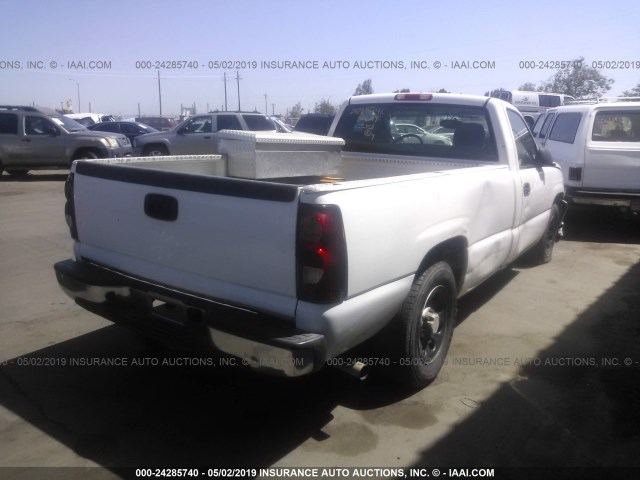 3GCEC14V06G190363 - 2006 CHEVROLET SILVERADO C1500 WHITE photo 4