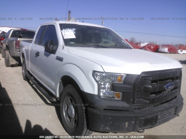 1FTFX1EF6FKD99180 - 2015 FORD F150 SUPER CAB WHITE photo 1