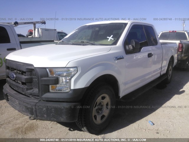 1FTFX1EF6FKD99180 - 2015 FORD F150 SUPER CAB WHITE photo 2