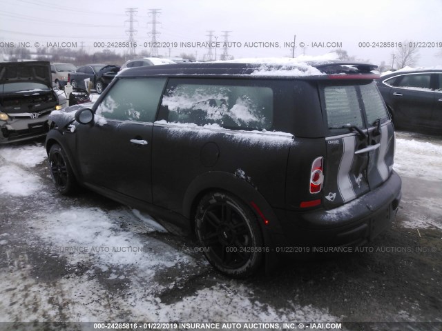 WMWZF3C59CT268267 - 2012 MINI COOPER CLUBMAN BLACK photo 3