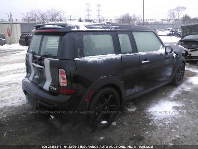 WMWZF3C59CT268267 - 2012 MINI COOPER CLUBMAN BLACK photo 4