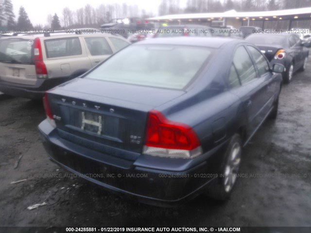 YV1RH592292740730 - 2009 VOLVO S60 2.5T BLUE photo 4