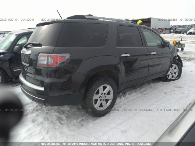 1GKKRPKD0EJ241795 - 2014 GMC ACADIA SLE GRAY photo 4