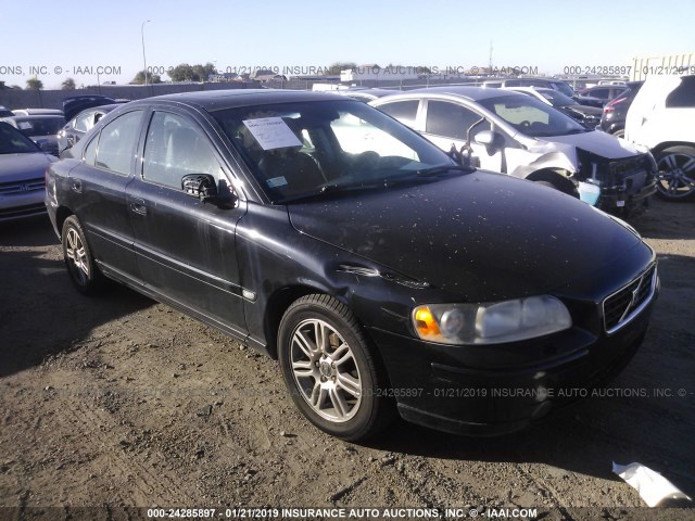 YV1RH592562525256 - 2006 VOLVO S60 2.5T BLACK photo 1