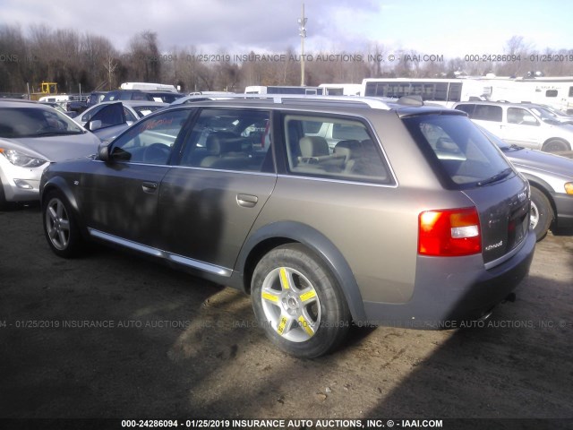 WA1YL64B64N102043 - 2004 AUDI ALLROAD 4.2 BROWN photo 3