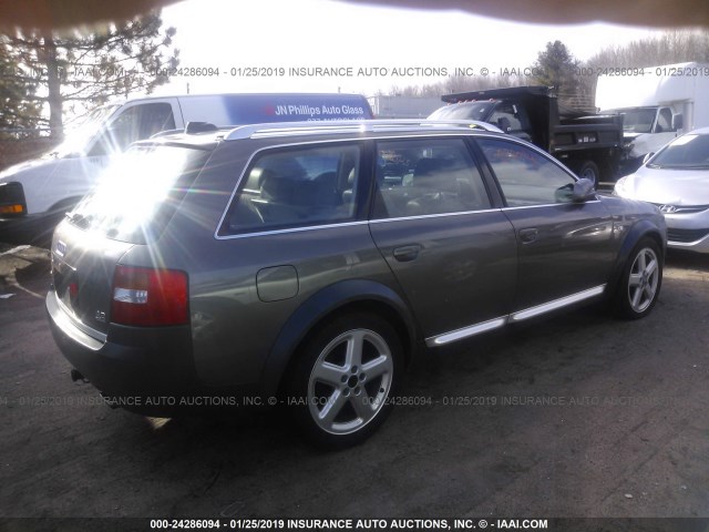 WA1YL64B64N102043 - 2004 AUDI ALLROAD 4.2 BROWN photo 4