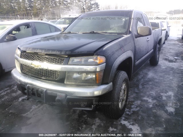 1GCDT399288204422 - 2008 CHEVROLET COLORADO LT BLACK photo 2