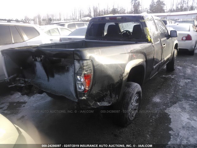 1GCDT399288204422 - 2008 CHEVROLET COLORADO LT BLACK photo 4