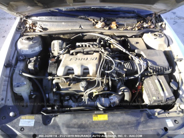 1G2NF52E41M545403 - 2001 PONTIAC GRAND AM SE1 SILVER photo 10