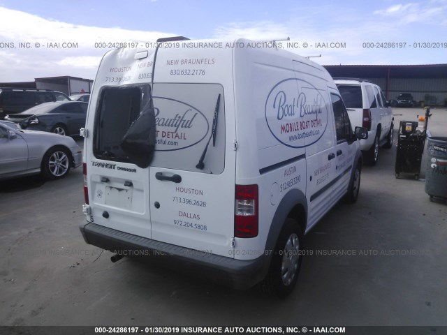 NM0LS7CN7AT000999 - 2010 FORD TRANSIT CONNECT XL WHITE photo 4