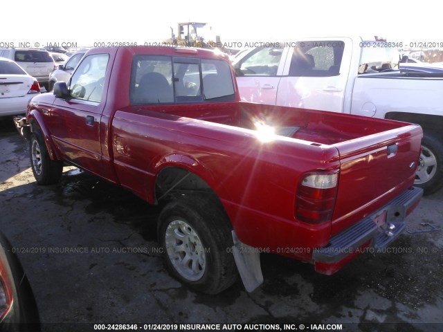 1FTYR10UX3PB41591 - 2003 FORD RANGER RED photo 3