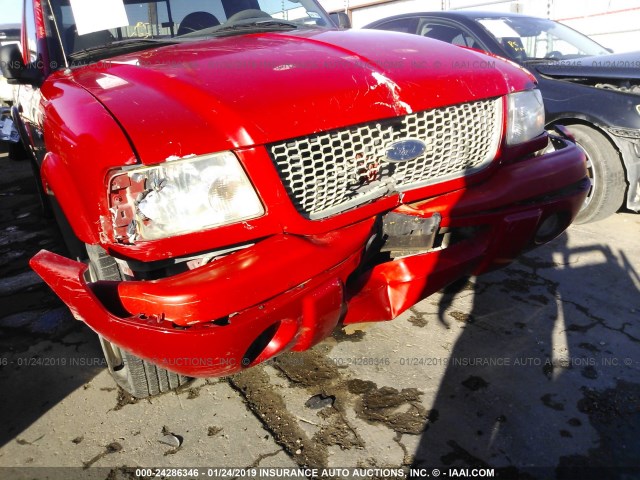 1FTYR10UX3PB41591 - 2003 FORD RANGER RED photo 6