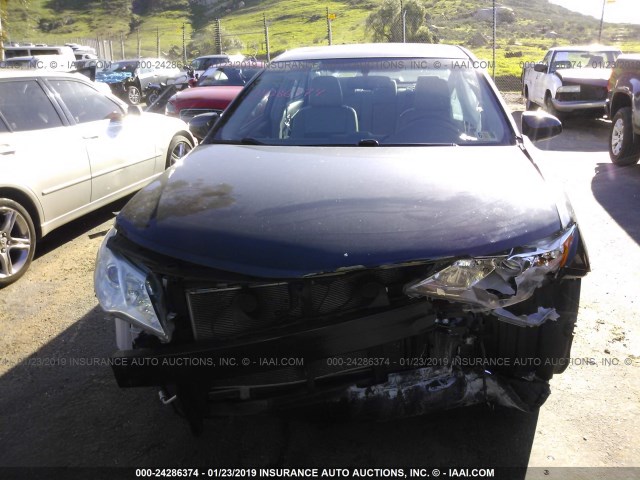 4T4BF1FK7DR279033 - 2013 TOYOTA CAMRY L/SE/LE/XLE BLUE photo 6