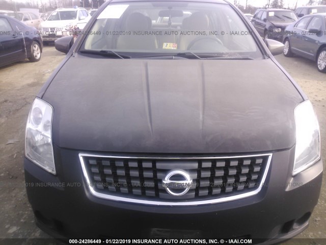 3N1AB61E48L699212 - 2008 NISSAN SENTRA 2.0/2.0S/2.0SL BROWN photo 6