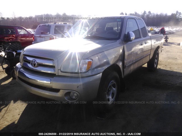 5TBRN34133S351184 - 2003 TOYOTA TUNDRA ACCESS CAB SR5 GOLD photo 2