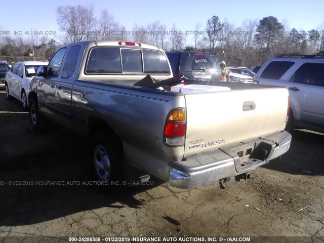 5TBRN34133S351184 - 2003 TOYOTA TUNDRA ACCESS CAB SR5 GOLD photo 3