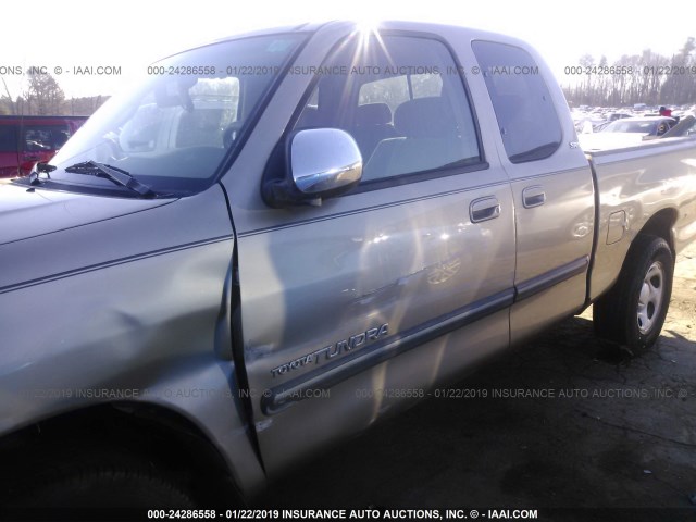 5TBRN34133S351184 - 2003 TOYOTA TUNDRA ACCESS CAB SR5 GOLD photo 6