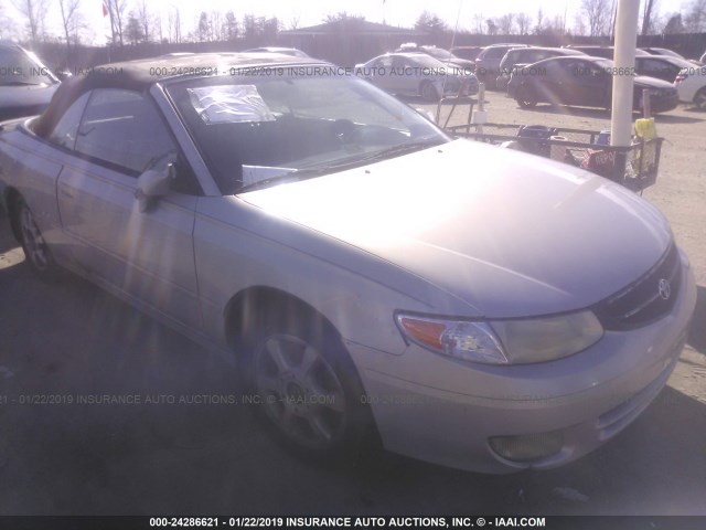 2T1FF28P91C465292 - 2001 TOYOTA CAMRY SOLARA SE/SLE ვერცხლისფერი ფოტო 1