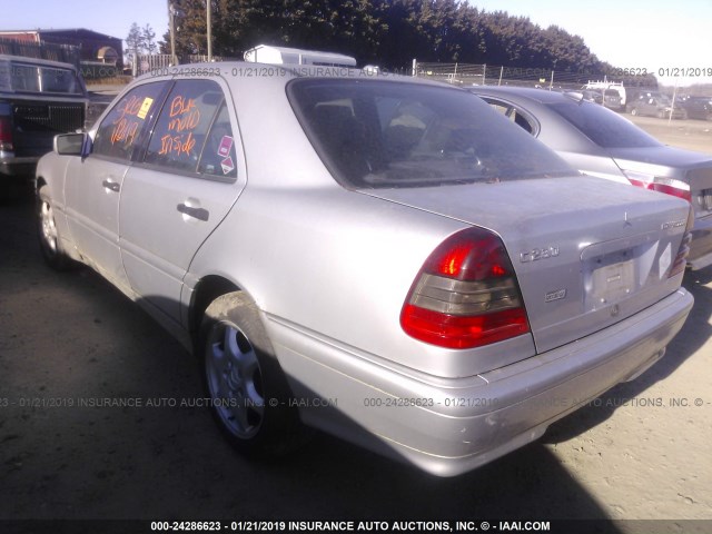 WDBHA24G3YA852706 - 2000 MERCEDES-BENZ C 230 SILVER photo 3