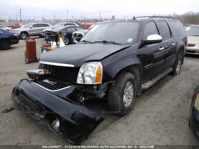 1GKS1KE00ER119233 - 2014 GMC YUKON XL C1500 SLT BLACK photo 2