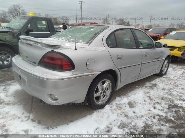 1G2NW52E11C272765 - 2001 PONTIAC GRAND AM GT SILVER photo 4