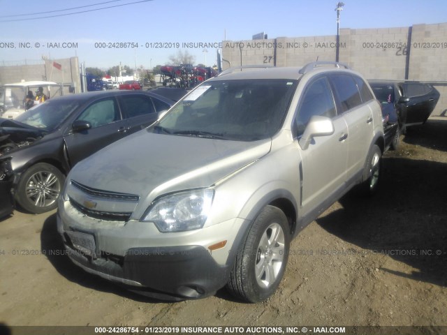 3GNAL2EK0DS640118 - 2013 CHEVROLET CAPTIVA LS TAN photo 2