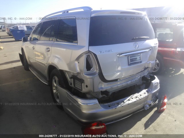 4JGBF7BE9BA682202 - 2011 MERCEDES-BENZ GL 450 4MATIC SILVER photo 3