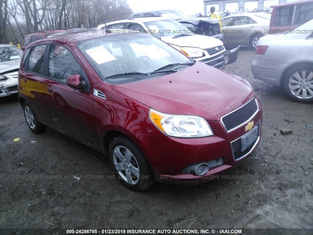 KL1TD6DE2BB211225 - 2011 CHEVROLET AVEO LS/LT წითელი ფოტო 1