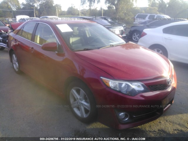 4T1BF1FK1EU791950 - 2014 TOYOTA CAMRY L/SE/LE/XLE 红色 照片 1