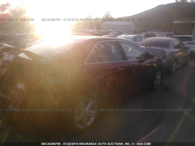 4T1BF1FK1EU791950 - 2014 TOYOTA CAMRY L/SE/LE/XLE 红色 照片 4