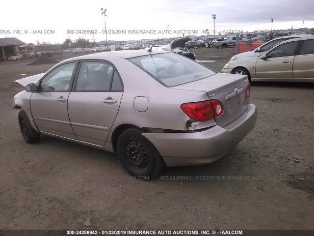 1NXBR32E73Z165139 - 2003 TOYOTA COROLLA CE/LE/S GOLD photo 3