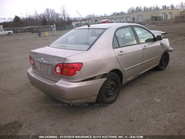 1NXBR32E73Z165139 - 2003 TOYOTA COROLLA CE/LE/S GOLD photo 4