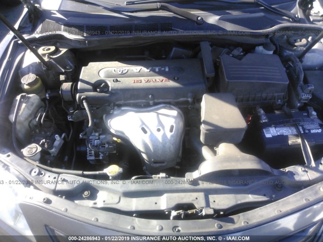 4T1BE46K17U168304 - 2007 TOYOTA CAMRY NEW GENERAT CE/LE/XLE/SE GRAY photo 10