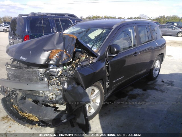 1C4NJCBA2GD609345 - 2016 JEEP COMPASS SPORT GRAY photo 2