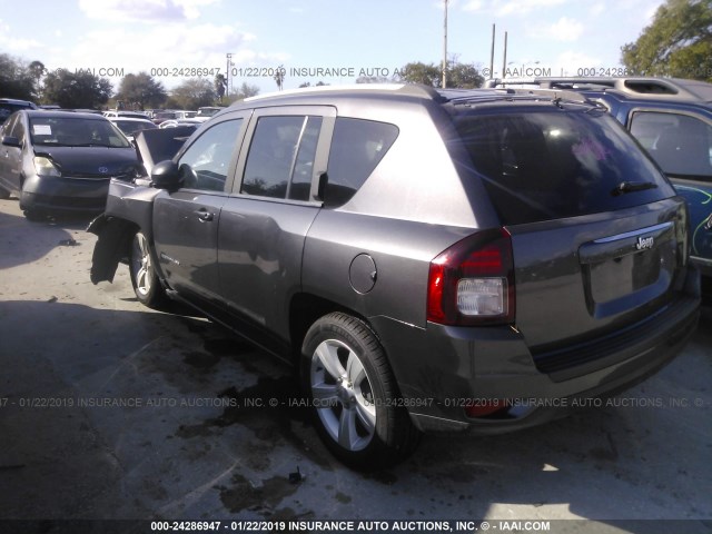 1C4NJCBA2GD609345 - 2016 JEEP COMPASS SPORT GRAY photo 3