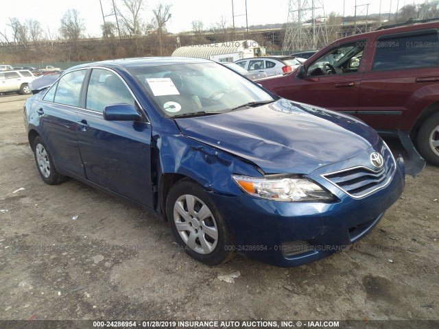 4T1BF3EK9BU764777 - 2011 TOYOTA CAMRY SE/LE/XLE BLUE photo 1