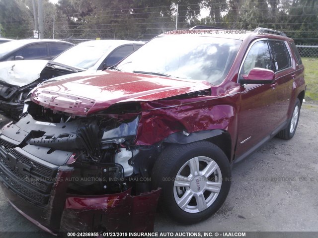 2GKALREK0F6274474 - 2015 GMC TERRAIN SLE RED photo 2