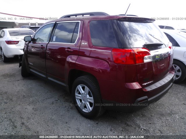 2GKALREK0F6274474 - 2015 GMC TERRAIN SLE RED photo 3