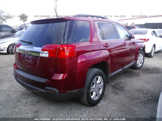 2GKALREK0F6274474 - 2015 GMC TERRAIN SLE RED photo 4