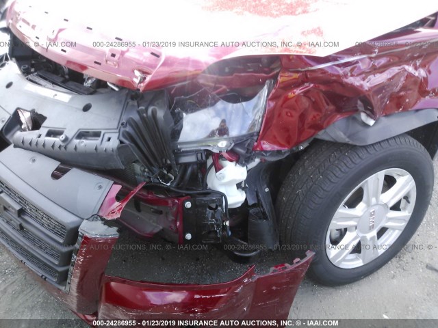 2GKALREK0F6274474 - 2015 GMC TERRAIN SLE RED photo 6