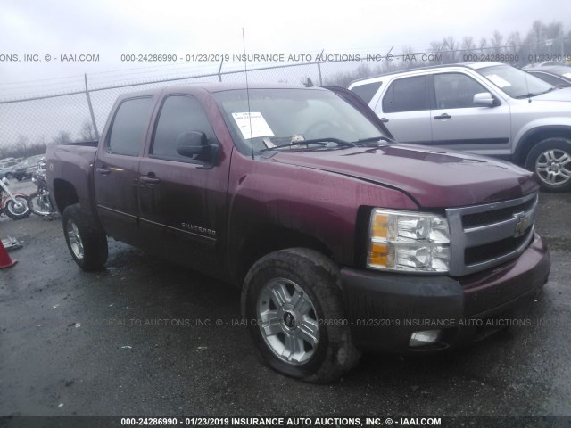 3GCPKSE76DG371224 - 2013 CHEVROLET SILVERADO K1500 LT MAROON photo 1