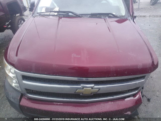 3GCPKSE76DG371224 - 2013 CHEVROLET SILVERADO K1500 LT MAROON photo 10