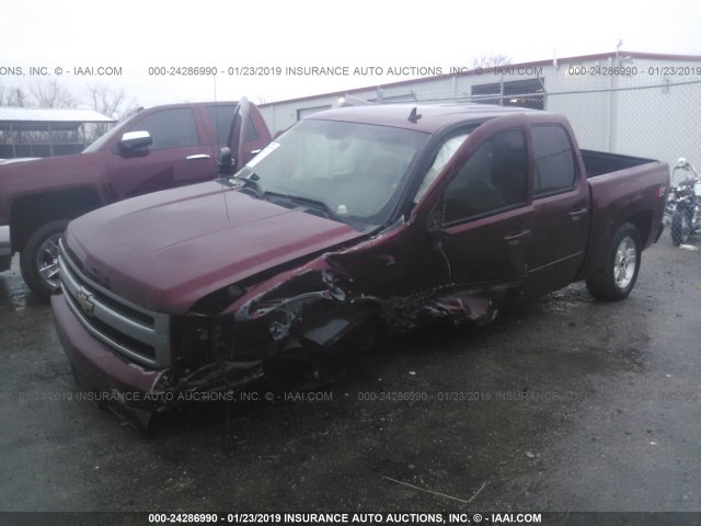 3GCPKSE76DG371224 - 2013 CHEVROLET SILVERADO K1500 LT MAROON photo 2