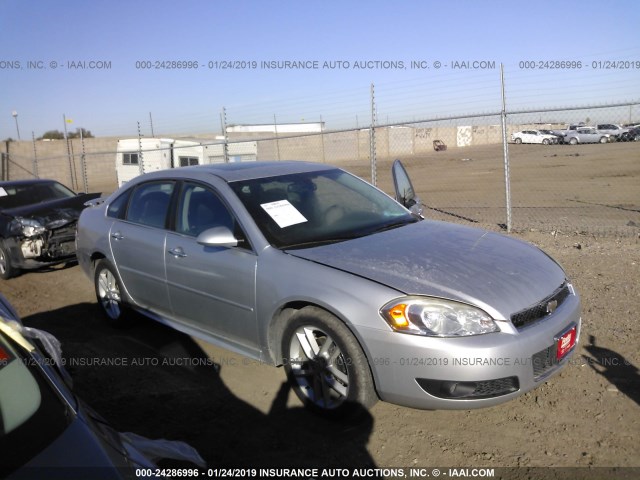 2G1WC5E3XD1170144 - 2013 CHEVROLET IMPALA LTZ SILVER photo 1