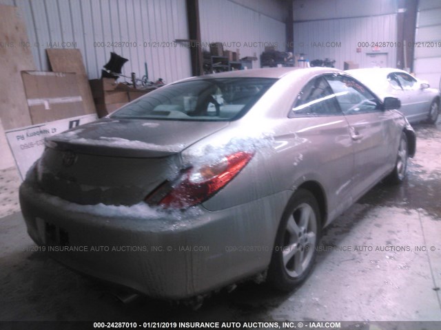 4T1CA38P34U022629 - 2004 TOYOTA CAMRY SOLARA SE/SLE BEIGE photo 4