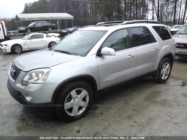 1GKER33728J117305 - 2008 GMC ACADIA SLT-2 SILVER photo 2